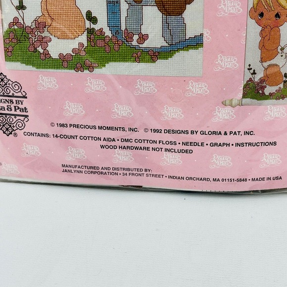 Precious Moments Baby Just Grows Growth Chart Cross Stitch Kit Janlynn #131-05 - Picture 6 of 6